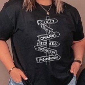 Designer Tag T-shirt (Plus Size)